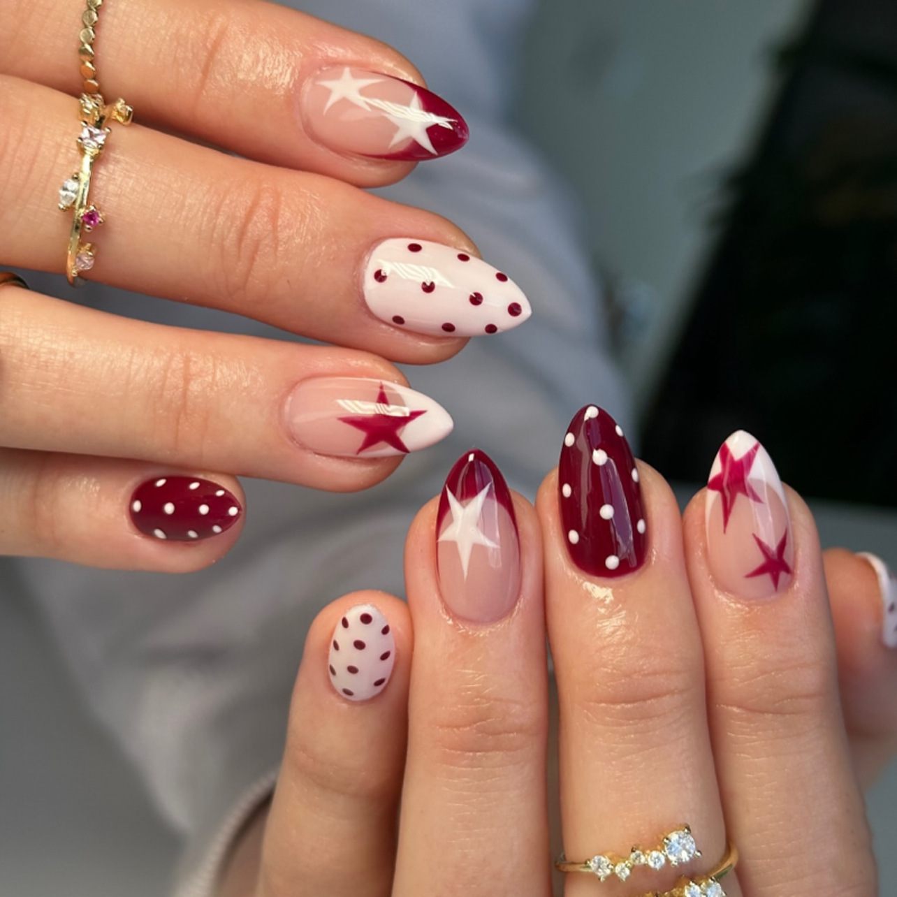Cross-Border Hot-Selling Polka Dot Wearable Nail Art Nail Pieces, Simple European and American Style Foreign Trade Wearable Fake Nails Wholesale