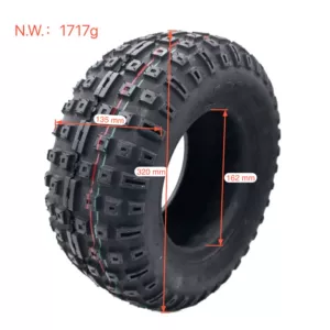 Tuovt14X 5-6.5inch Off-Road Şin, İki Təkərli Skuter Kart Ön Şin