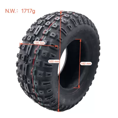 Tuovt14X 5-6.5inch Off-Road Tire Two-Wheel Scooter Scooter Kart Front Tire (Yolsuzluq şinləri)
