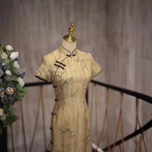 Cheongsam 2024 лето новый ретро новый китайский стиль