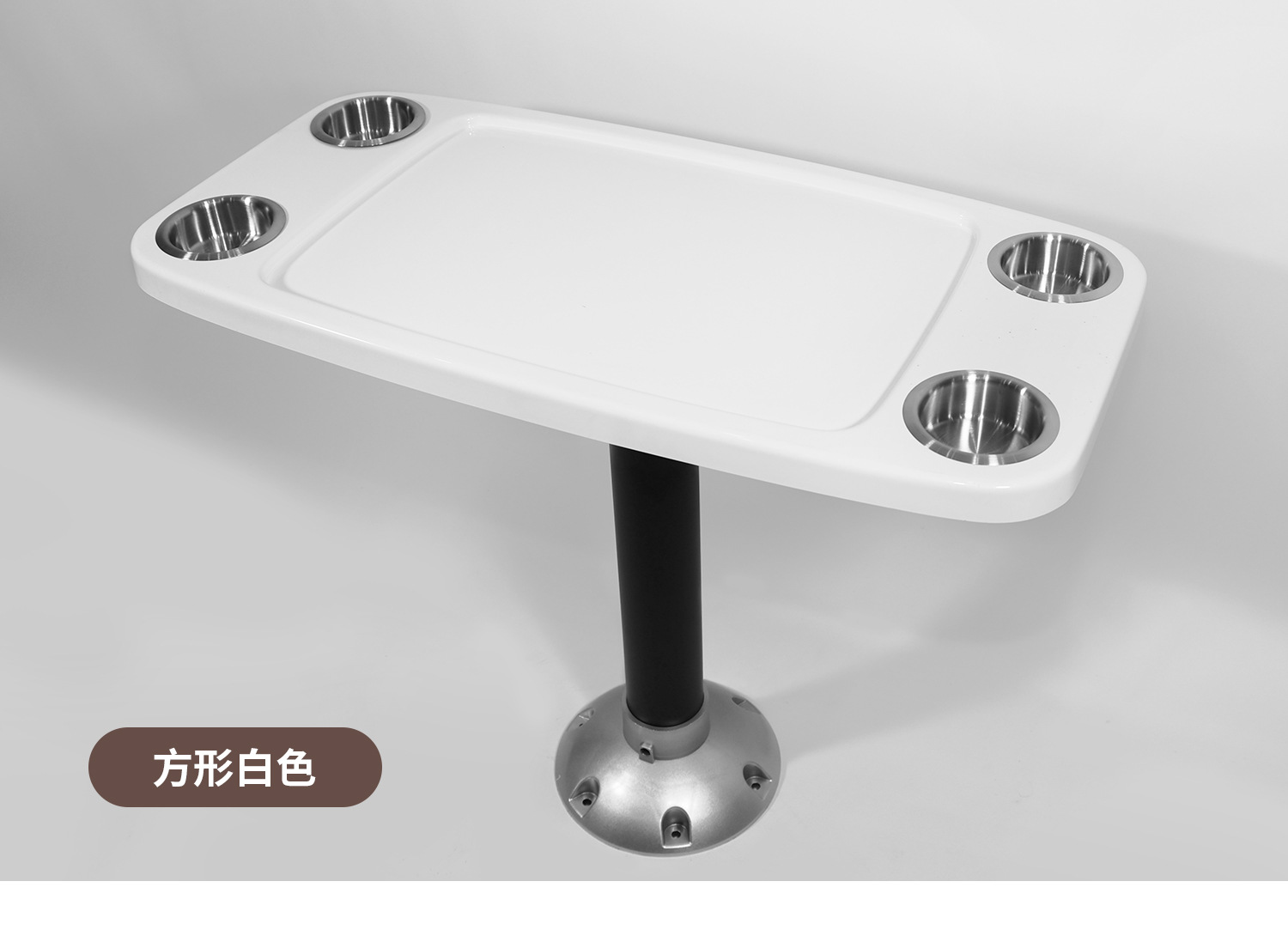 KOETSU RV and Marine Accessories ABS Square Table Deck Coffee Table Boat Square Tea Table Yacht Table