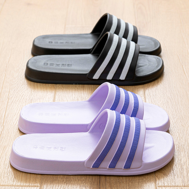 Three Bar Style Girls' Sandals and Slippers Indoor Slippers Outdoor Slippers Simple Non-Slip Style Men's and Women's Slippers Shoes for Men