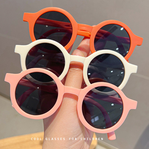 Children's sunglasses with sunscreen, foldable, unisex, for boys and girls, 2025 new summer baby sunglasses for little girls