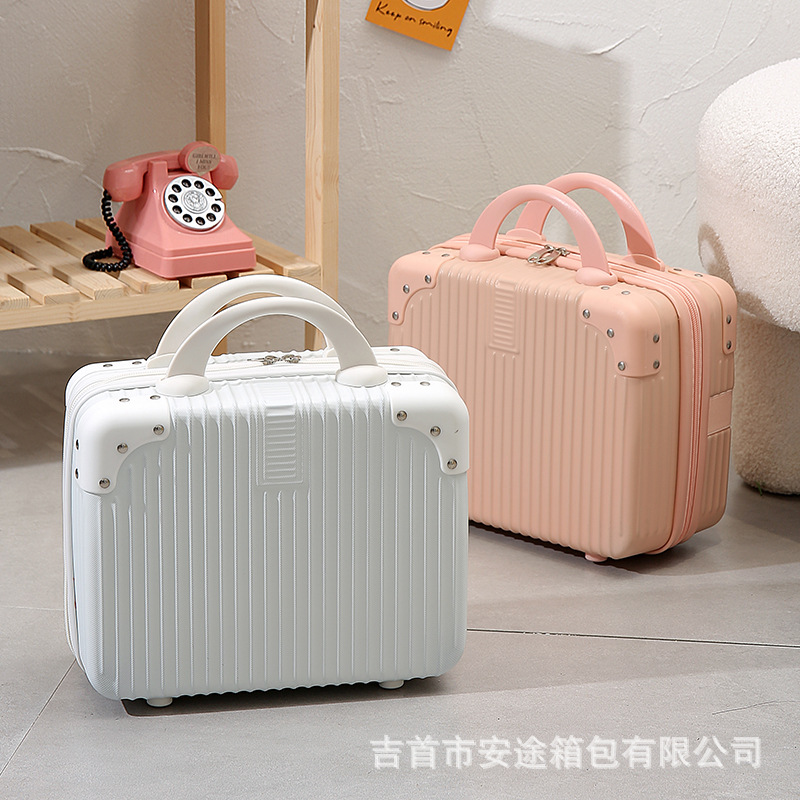 14inch 휴대용 여행가방, 소형 여행가방, 화장품 케이스, 소형 미니 여행용 비밀번호 케이스, 수납가방, 경량 기내용 캐리어