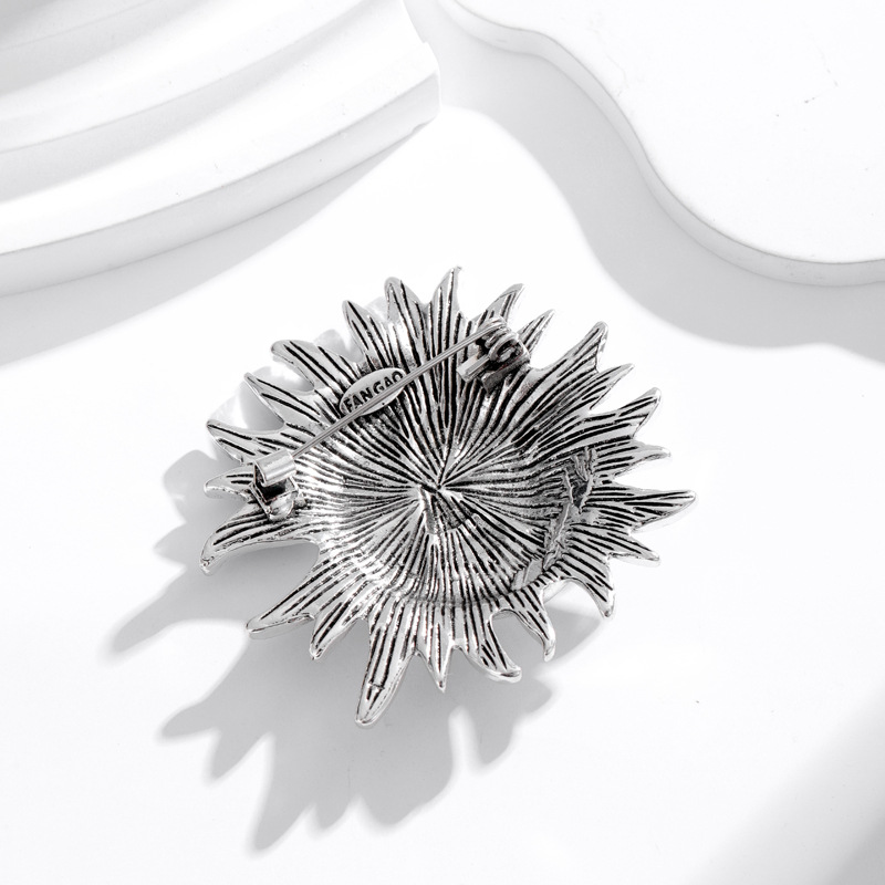 Elegant Pin Sun Alloy Plating Unisex Brooches display picture 2