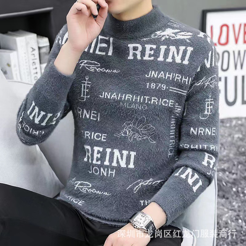 2022 Autumn and winter new stylish thick pullover sweaters for men and warm wool sweaters, wholesale from foreign trade sources at street stalls pic 31