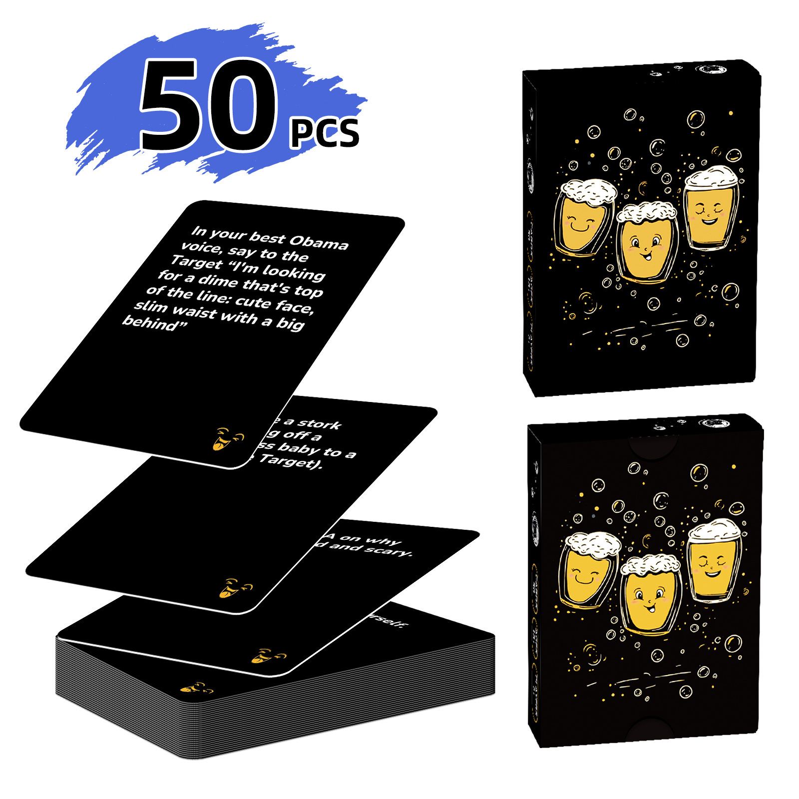 Interactive Party Game Cards For Laughing People Social Gatherings_voghion.com