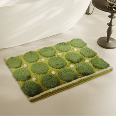 コケ植毛じゅうたんは、トイレの入り口の吸水滑り止めマット家庭用の滑り止めの高い低毛マットを厚くする