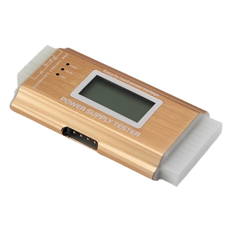 Настольный компьютер тестер мощности корпуса из алюминиевого сплава ЖК-дисплей Тестер мощности ATX инструмент обнаружения ремонта