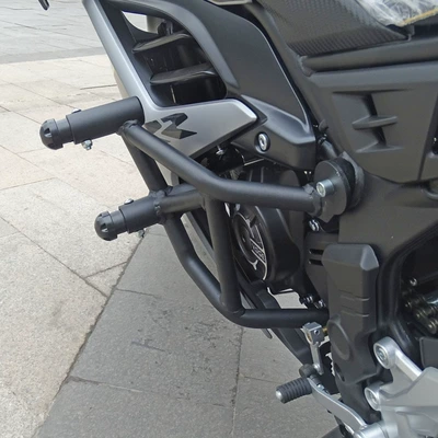 Suitable for infinite 250RR bumper reinforcement LX250GS-3 bumper Spring Head anti-drop bar competitive Bar Modification (Motorcycle bumper) - black-frosted-spring-head-bumper