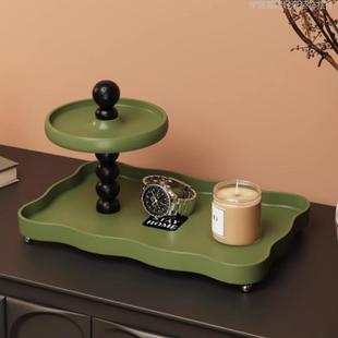 French-Style Vintage Entryway Decorative Storage Ornament Rack Desktop Key Aromatherapy Home Jewelry Holder Hair Straightener