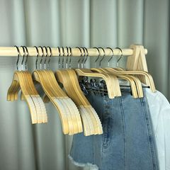 木製ハンガー滑り止め無痕木製服棚家庭用ズボンハンガー服装店女装児童木ハンガー卸売り