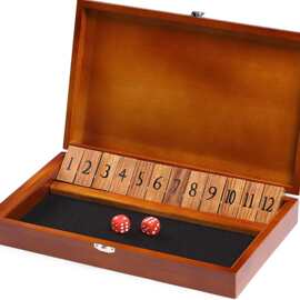 木质KTV聚会休闲娱乐多人聚会喝酒游戏数字翻牌斗酒益智游戏玩具