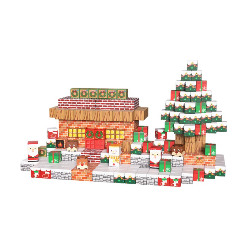 Nuevo estilo transfronterizo de My Magnetic World Bloques de construcción de hierro magnético cuadrado Película magnética para niños Juego de Navidad de imán magnético
