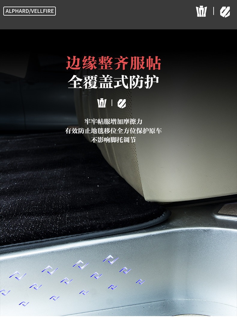 Suitable for 08-25 Alphard, special starry sky velvet carpet for Alphard, Wilfar, and LM300