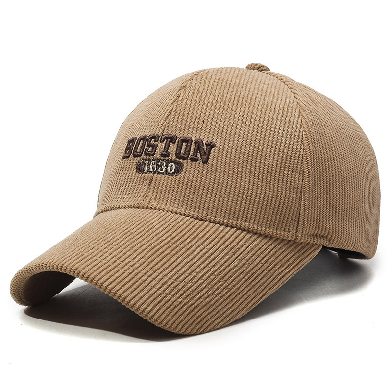Vielseitige Baseballkappe Aus Cord Für Damen Und Herren Winter_voghion.com