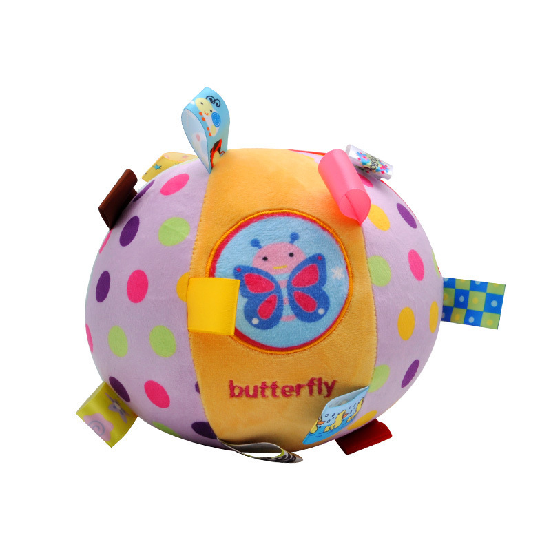 Campana recién nacida agarrando entrenamiento de pelota de tela bebé educación temprana peluche campana agarrando mano campana juguetes para bebés