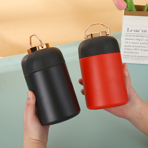 304 stainless steel thermal insulation stew beaker simple large capacity stew kettle with handle vacuum portable stew pot wholesale