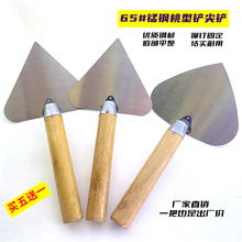 (一件代发)砌墙工具桃形大铲三角铲加厚砌砖刀瓦工抹泥刀收光刀
