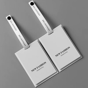 Clothing tag custom card label postcard bronzing men's and women's clothes trademark label printing LOGO tag card
