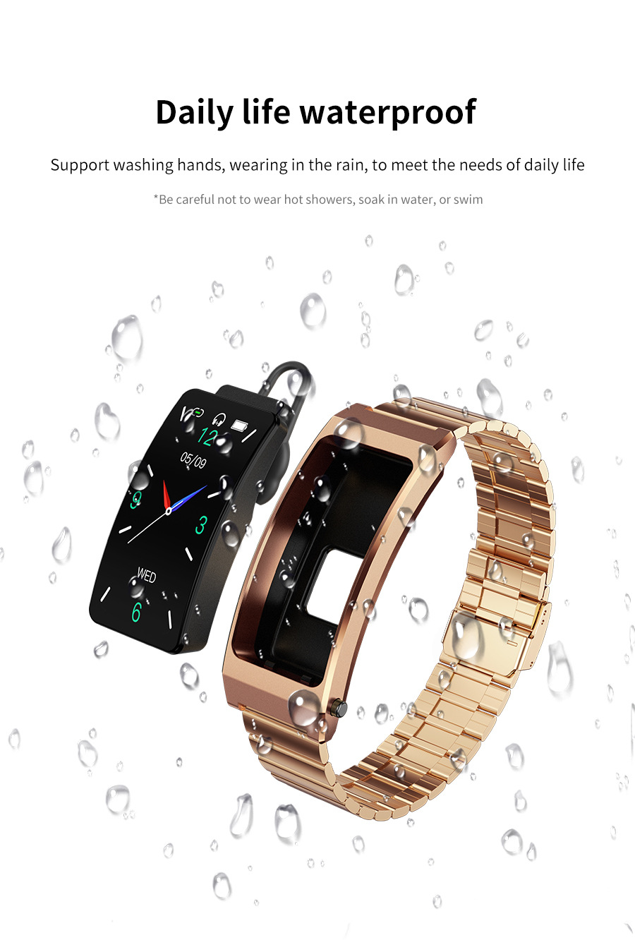 Orologio intelligente K13s braccialetto auricolare Bluetooth due in uno_voghion.com