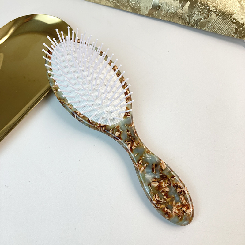 中号クロスボーダー欧米美髪エアバッグ櫛楕円系酢酸板材エアクッション櫛女性スタイル櫛マッサージカール櫛|undefined