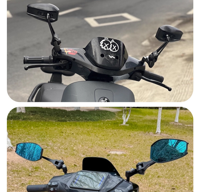 Aos4 Rearview Mirror Is Suitable for Niu No. 9 Electric Motorcycles, Universal High-Definition Waterproof Modified Reflector Accessories