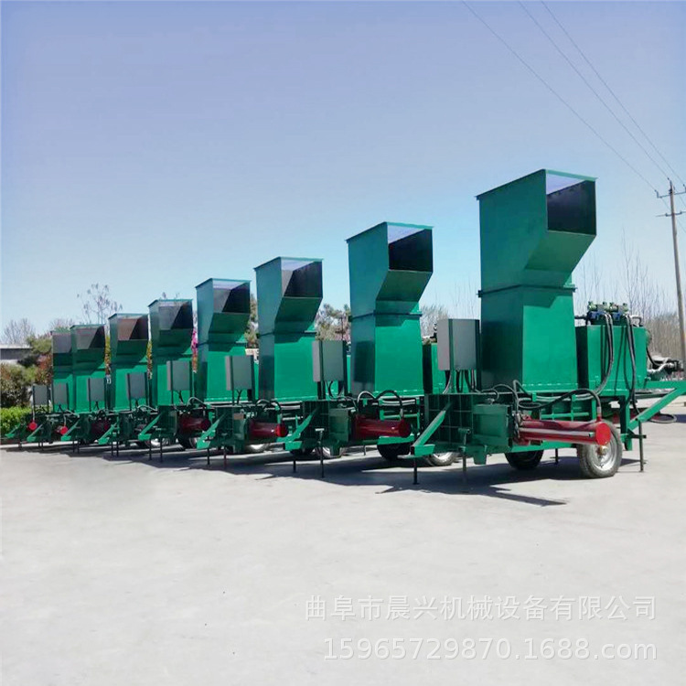 小麦秸秆玉米饲料打包机 黄储套袋青贮机 可牵引青储打包机