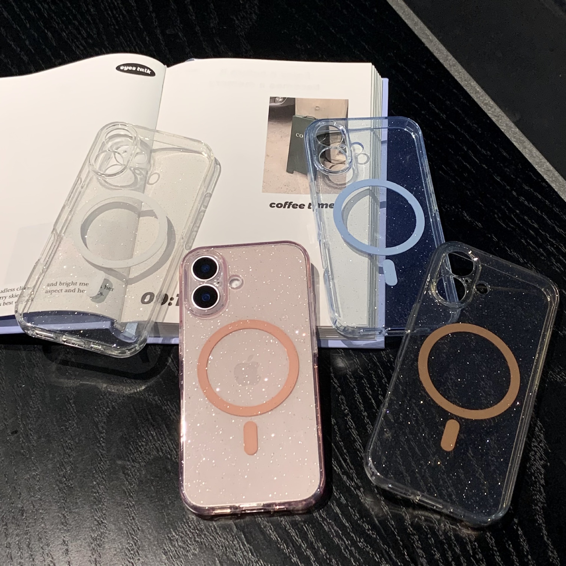 Suitable for Iphone16 Mobile Phone Case, Magnetic Tpu, Apple 15Promax14 All-Inclusive Magsafe, Anti-Fall and Anti-Fingerprint