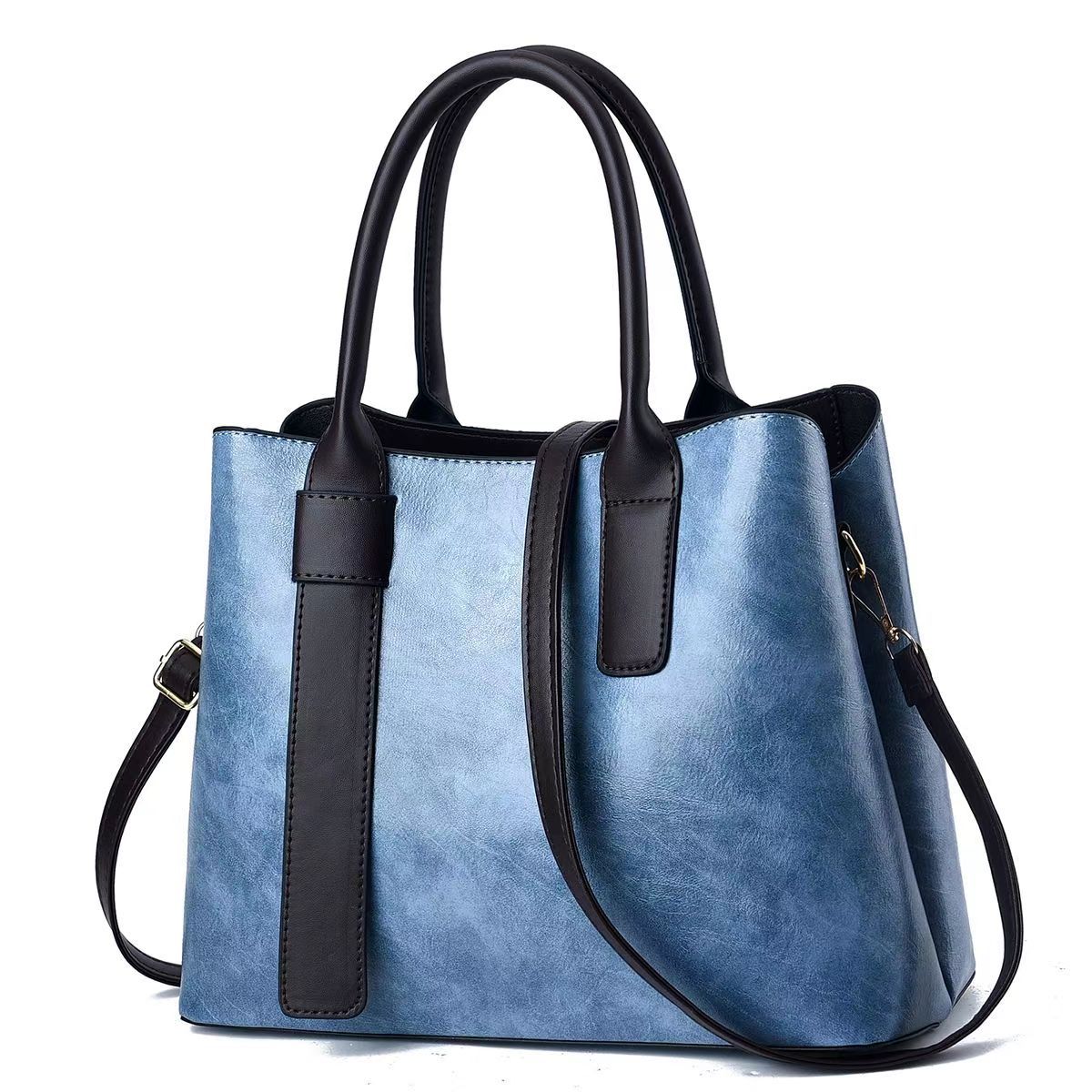 Bolsa de mano de textura Bolso de hombro clásico europeo y americano de gran capacidad Bolso de mensajero Bolso femenino en nombre de Handbags