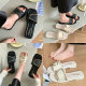 Open Toe Slippers Women's Korean Style Outer Wear Home Flat Non-Slip Sandals Seaside Casual Sweet Style Sandals