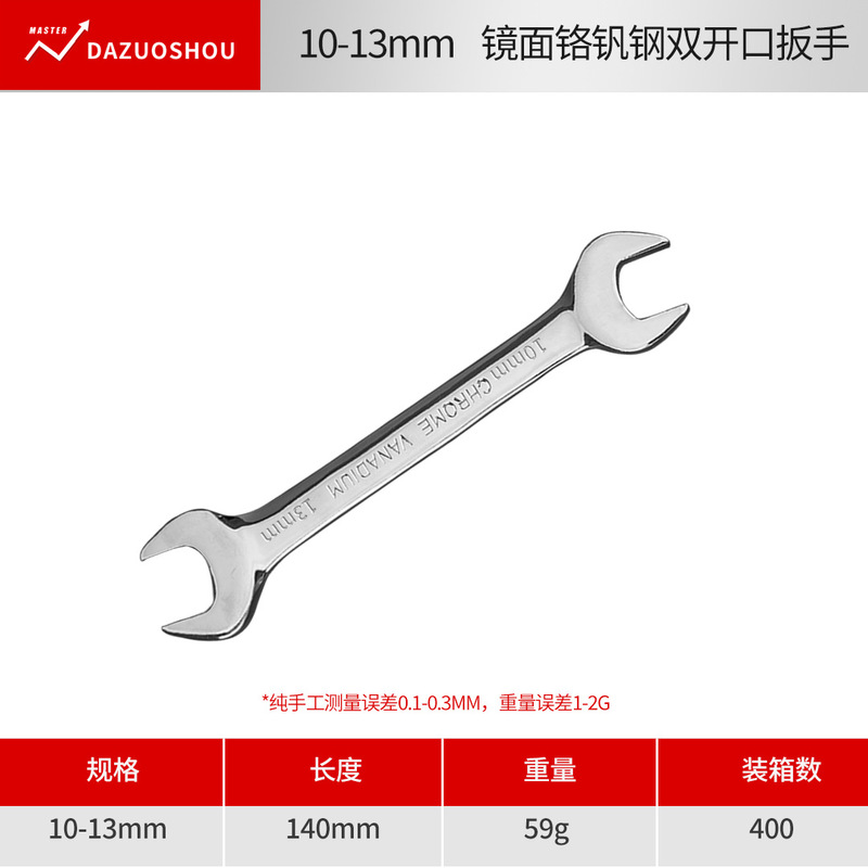 CRV オープンエンドレンチ 高硬度航空用レンチ 6-32mm 鏡面仕上げ両頭レンチ レンチツール|undefined
