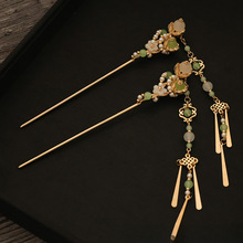 古风长流苏发簪新中式盘发簪子气质发钗汉服步摇唐风明制发饰配饰