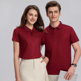 Polo Shirts for Men and Women, Lapel Short-Sleeve Workwear, Summer Corporate Work Uniforms, Embroidered Custom Logo, Business Casual