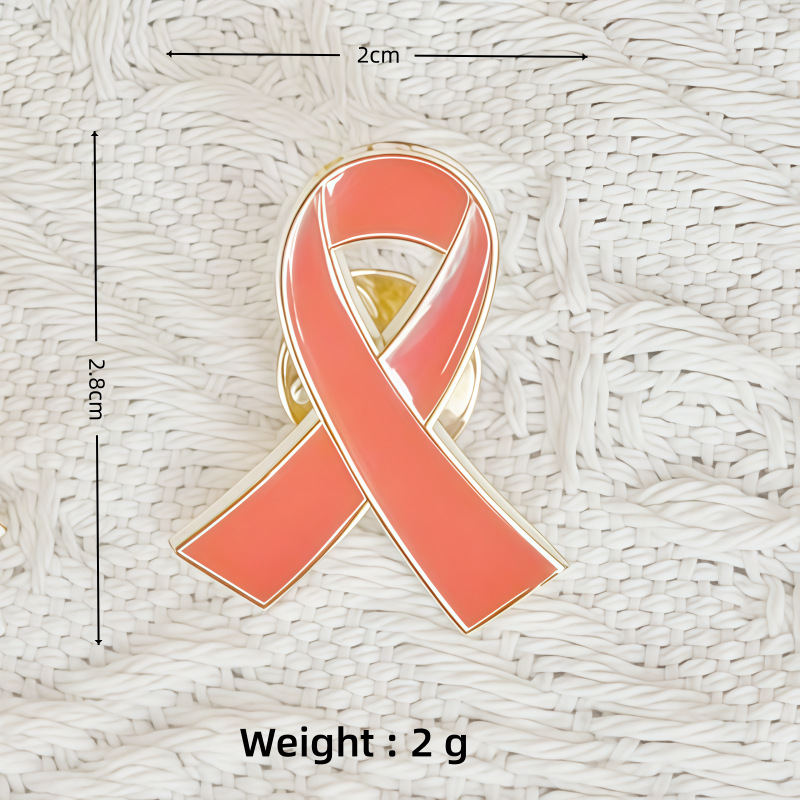 Broche nœud papillon coloré transfrontalière, accessoire de mode, promotion de la sensibilisation à la prévention, badge commémoratif en métal en forme de goutte d'huile_voghion.com