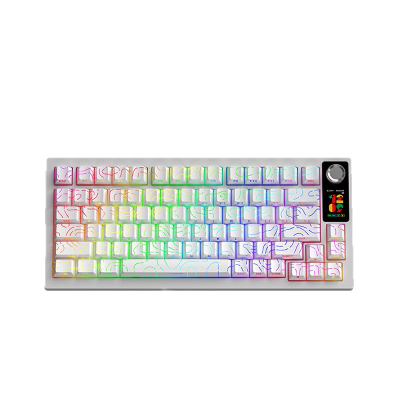 狼途LT75 bluetooth無線キーボード三モード接続カスタムオフィス高颜値電気競争ゲーム機械キーボード