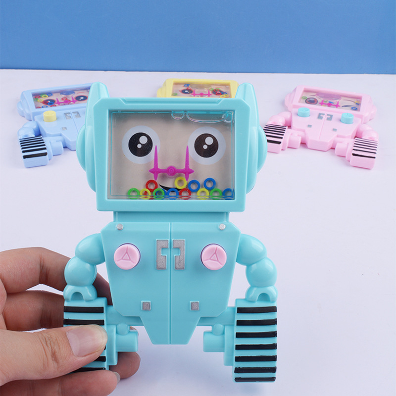 Anillo de dibujos animados para niños máquina agua nuevo robot creativo forma recuerdos infancia kindergarten pequeños juguetes al por mayor