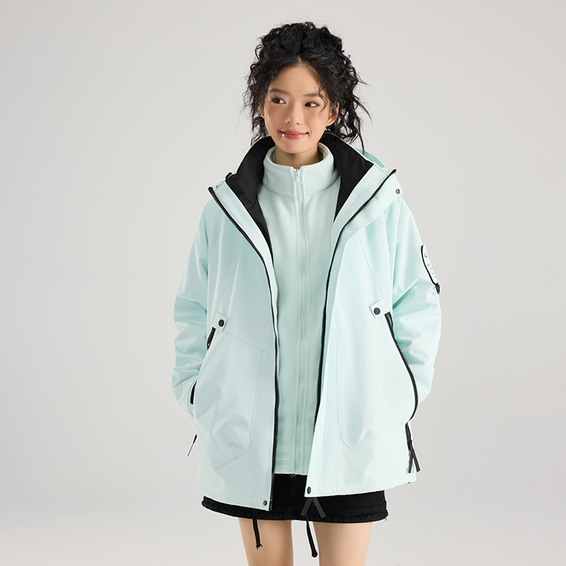 2026 down Winter Jacket Three-In-One Unisex Outdoor Mountaineering Windproof Waterproof Warm Couple's Coat