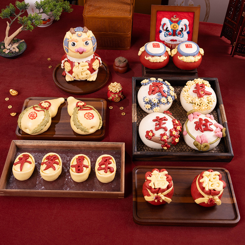 赤ちゃんの最初の誕生日、獅子舞、饅頭、花饅頭、生菓子、満月、百日、手作りの果物と野菜のジュース、花饅頭|undefined