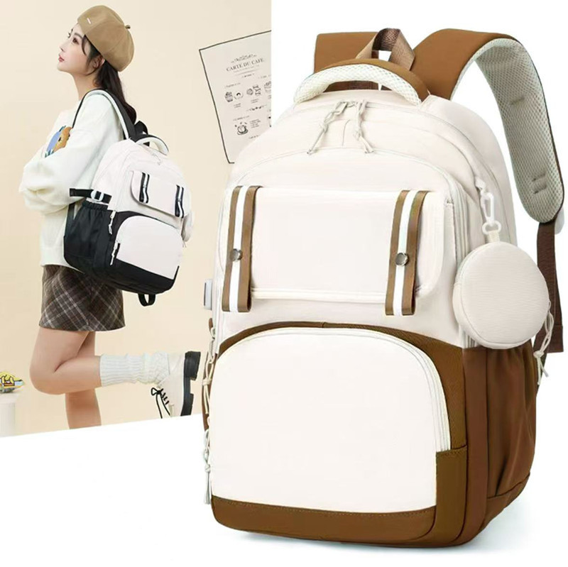 School Bag Female Korean Style High School Forest Style Japanese Style Backpack Versatile Middle School Student Junior High School Student Elementary School Student Casual Backpack
