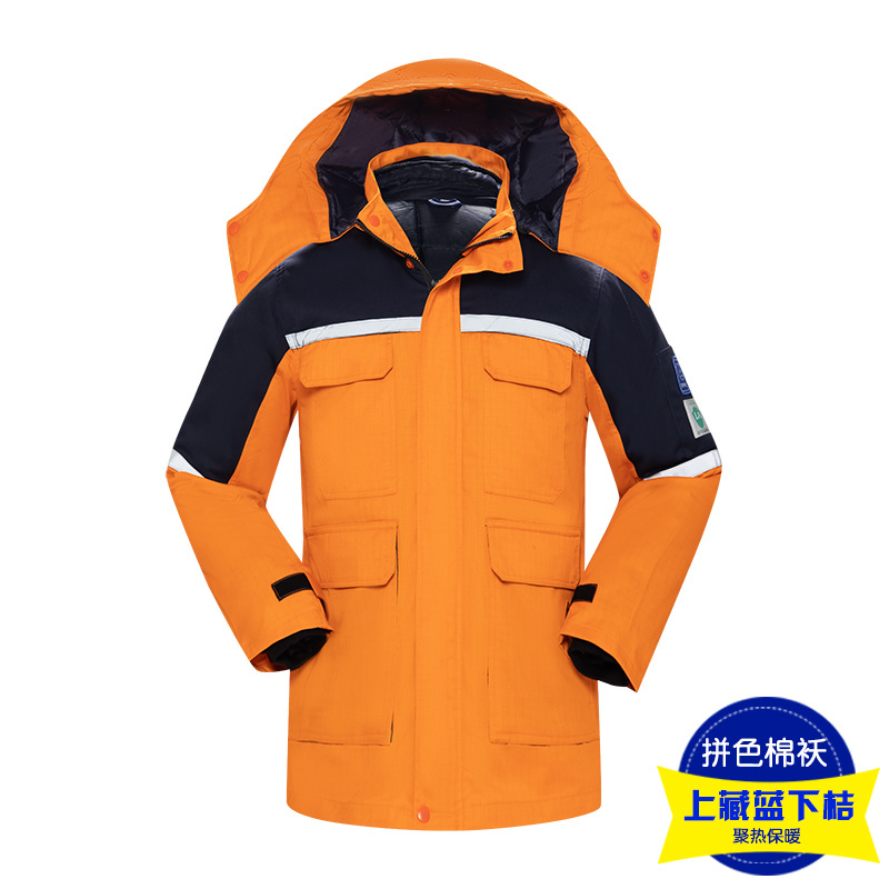 Ropa de trabajo, chaqueta de algodón, invierno, color antiestático, estación de servicio, ropa de algodón caliente, ropa de algodón personalizada