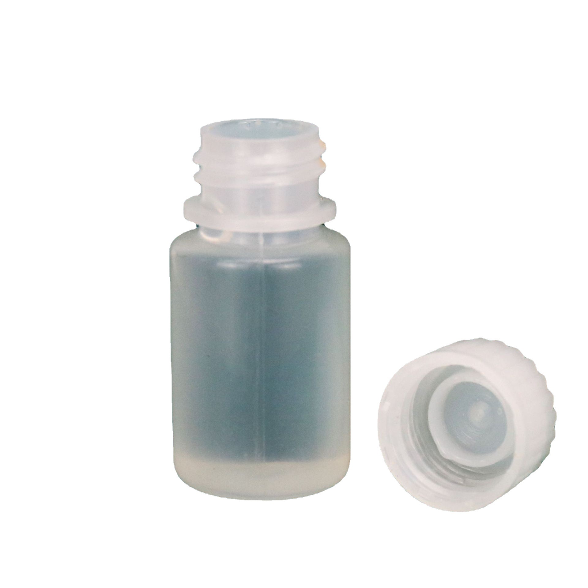 3ml botella de reactivo 8ml20ml botella química plástica botella de reactivo de pesticida botella de reactivo translúcido pinzas pequeñas boca redonda