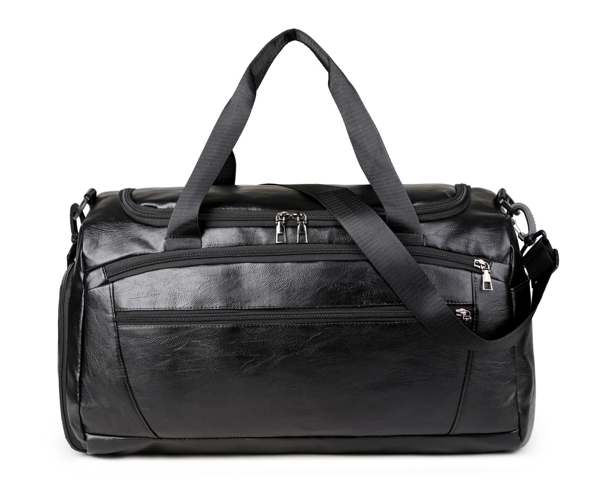 2025 otoño y invierno nuevo bolso de mano PU bolso de viaje multicapa para hombres separación seca y húmeda bolsa deportiva de fitness