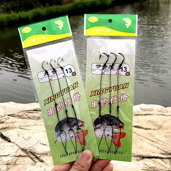 Premium crucian carp fishing hook set, anti-tangle fishing rig with strong line, suitable for sea fishing and casting, Ise-ni hook rig