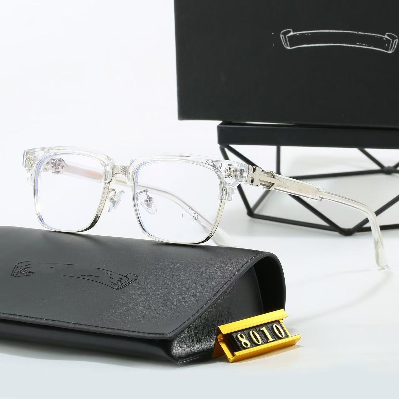 Chrome Hearts Square-Frame Acetate Eyeglasses Clear