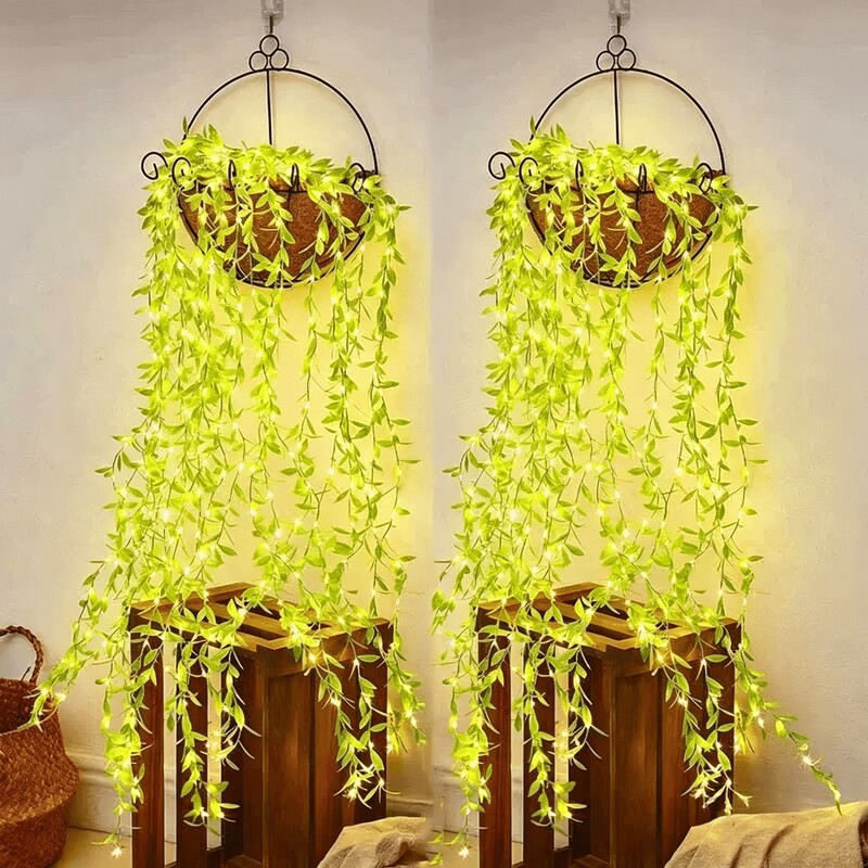 Cross-Border Starry Sky Vine Waterfall Lights Outdoor Waterproof Led Curtain Lights Garden Balcony Holiday Decorative String Lights