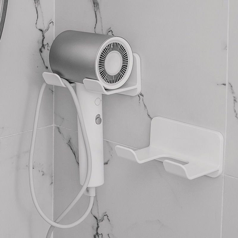 Soporte de Pared para Secador de Pelo de Baño de Plástico Sin Perforación