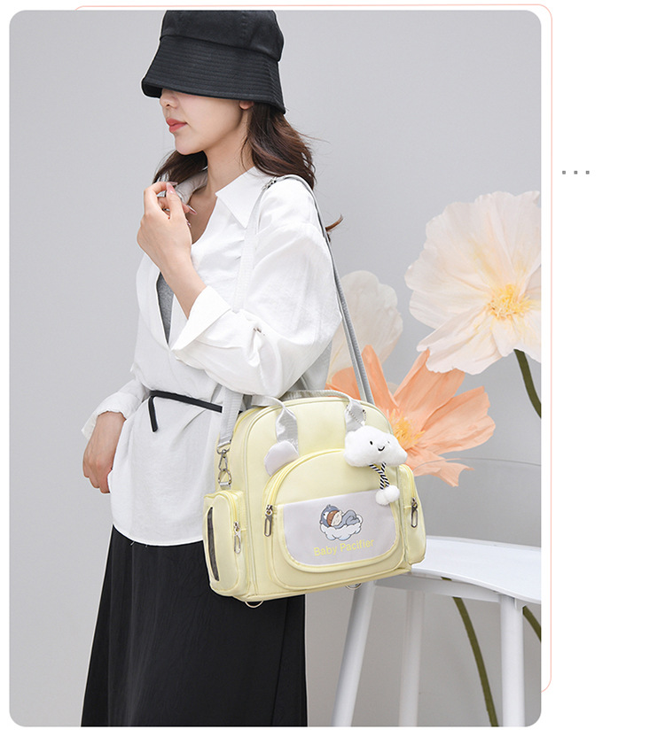 Cartoon lightweight outdoor mommy bag, hand-held backpack, multi-functional outdoor single-shoulder casual and versatile crossbody bag undefined