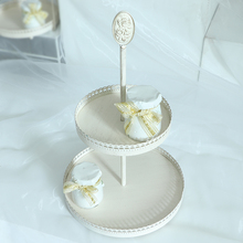 D8T7欧式复古白色甜品台摆件森系婚礼装饰道具茶歇摆台展示架蛋糕
