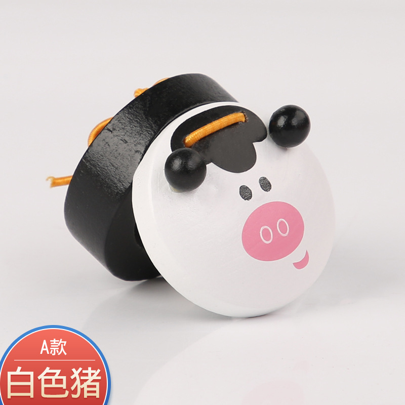 Instrumentos musicales de madera Orff para niños, dibujos animados, castañuelas, ayudas didácticas, iluminación para niños, juguetes educativos para la primera infancia